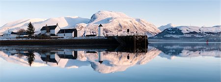 simsearch:862-03713411,k - Corpach Lighthouse on Loch Eil with Ben Nevis and Fort William in the background, Highland Region, Scotland, UK Stock Photo - Rights-Managed, Code: 862-03713368