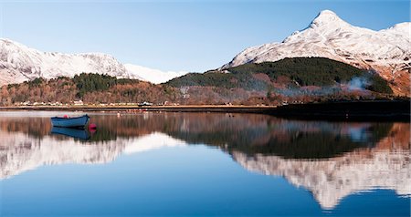 simsearch:862-03713411,k - Glencoe village on Loch Leven, Glencoe, Scotland, UK Stock Photo - Rights-Managed, Code: 862-03713371