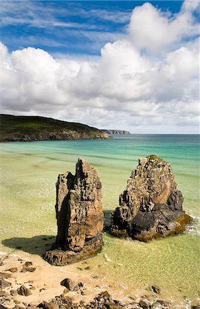 simsearch:862-03713411,k - Sea stacks on Garry beach, Isle of Lewis, Hebrides, Scotland, UK Stock Photo - Rights-Managed, Code: 862-03713383