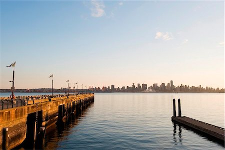 Canada, British Columbia, Vancouver, downtown skyline across the Burrard inlet Stock Photo - Rights-Managed, Code: 862-03736374