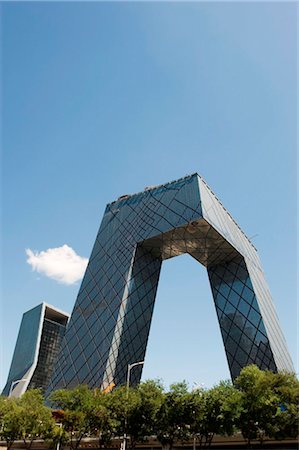 China, Beijing, Guomao CBD district, CCTV building Stock Photo - Rights-Managed, Code: 862-03736591