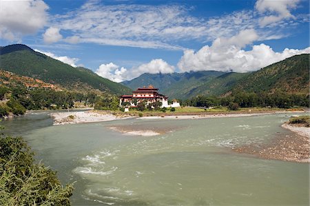 Asia, Bhutan, Punakha, Punakha Dzong (1637) Stock Photo - Rights-Managed, Code: 862-03731001