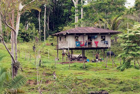 simsearch:862-06540983,k - Huttes traditionnelles construites le long de la rive du fleuve Amazone, Pérou Photographie de stock - Rights-Managed, Code: 862-03732146