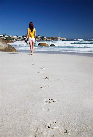 simsearch:859-07284165,k - Woman walking on Clifton 2nd beach, Clifton, Cape Town, Western Cape, South Africa Stock Photo - Rights-Managed, Code: 862-03808317