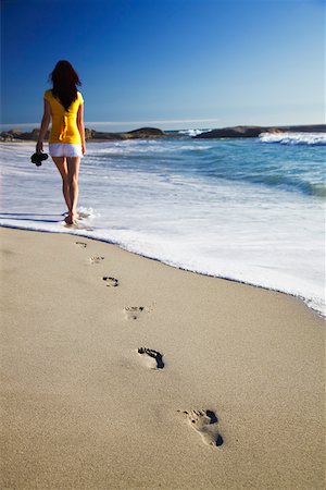 simsearch:859-07284165,k - Woman walking on Camps Bay beach, Cape Town, Western Cape, South Africa Stock Photo - Rights-Managed, Code: 862-03808355