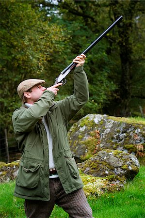 simsearch:862-03361556,k - North Wales, Snowdonia ; Gilar Farm. A man with his dog out shooting. Stock Photo - Rights-Managed, Code: 862-03808816