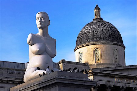 pregnancy nude - The controversial sculpture Alison Lapper Pregnant by Mark Quinn in Trafalgar Square, London. Stock Photo - Rights-Managed, Code: 862-03820319
