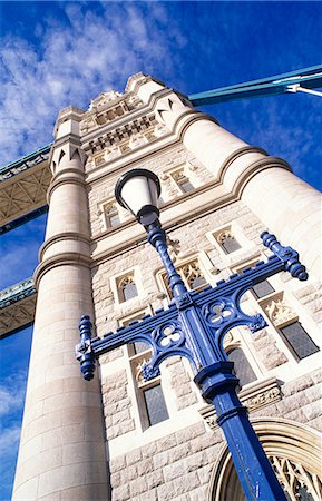 England, London.Tower Bridge was completed in 1894, after eight years of construction.When it was built, Tower Bridge was the largest and most sophisticated bascule bridge ever built. Stock Photo - Rights-Managed, Code: 862-03820333