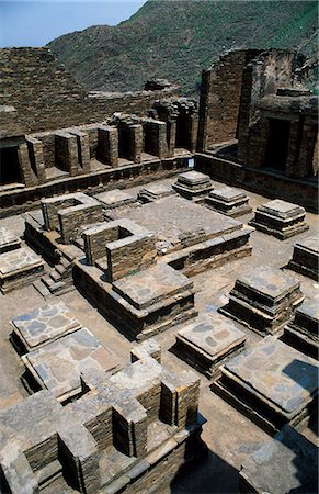 pakistan - The Monastery Complex at  Takht I Bahi, Northwest Pakistan.Kushan period, Gandhara, circa 2nd century AD. Stock Photo - Rights-Managed, Code: 862-03820908
