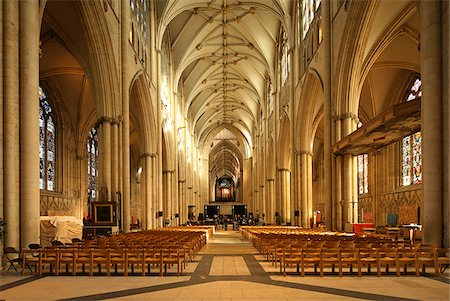 York Minster est une cathédrale gothique en Angleterre et est l'un des plus grands de son genre en Europe du Nord, à côté de la cathédrale de Cologne. Photographie de stock - Rights-Managed, Code: 862-03887665