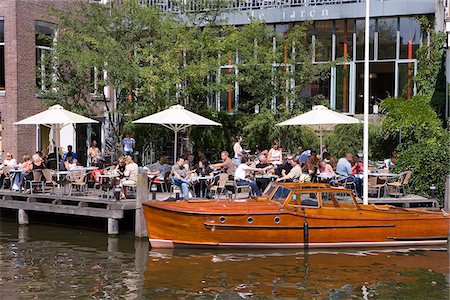 european cafe bar - Bar at River Amstel, Amsterdam, Netherlands Stock Photo - Rights-Managed, Code: 862-03888392