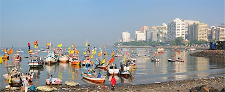 A fishing harbour in Mumbai (Bombay), India Stock Photo - Rights-Managed, Code: 862-03888478