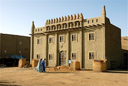 djenne - House of Djenee,  a UNESCO World Heritage Site. Mali, West Africa Stock Photo - Rights-Managed, Code: 862-03888793