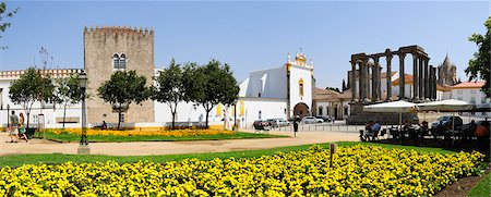 Roman temple / Temple of Diana, Evora (UNESCO World Heritage Site), Alentejo, Portugal Stock Photo - Rights-Managed, Code: 862-03889118