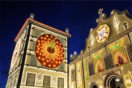 simsearch:862-03889206,k - Holy Christ Church during the festivities at Ponta Delgada. Sao Miguel, Azores islands, Portugal Stock Photo - Rights-Managed, Code: 862-03889205