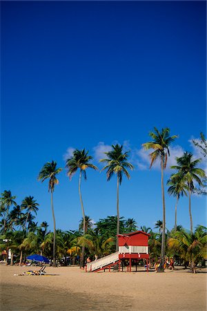 Luquillo Beach, Puerto Rico, Caribbean Stock Photo - Rights-Managed, Code: 862-03889415