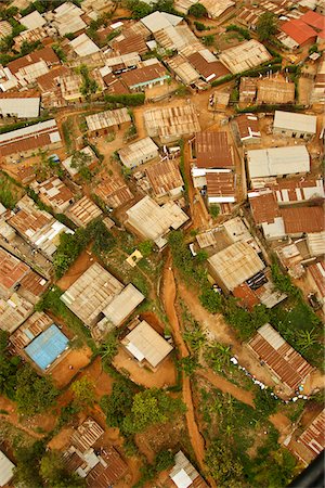 Kigali, Rwanda. An aerial view of the city slums. Stock Photo - Rights-Managed, Code: 862-03889449