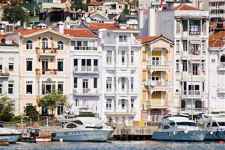 Turkish houses in Bebek district. Istanbul, Turkey Stock Photo - Rights-Managed, Code: 862-03889945