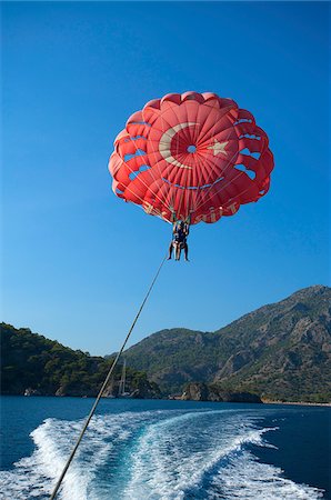 fethiye - Parasail at Oeluedeniz Beach near Fethiye, Aegean, Turquoise Coast, Turkey Stock Photo - Rights-Managed, Code: 862-03889965