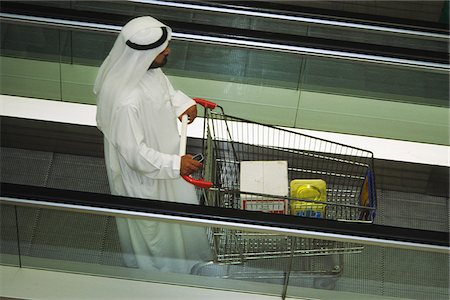 Local arab shopper in the supermarket in Dubai, United Arab Emirates. Stock Photo - Rights-Managed, Code: 862-03890085