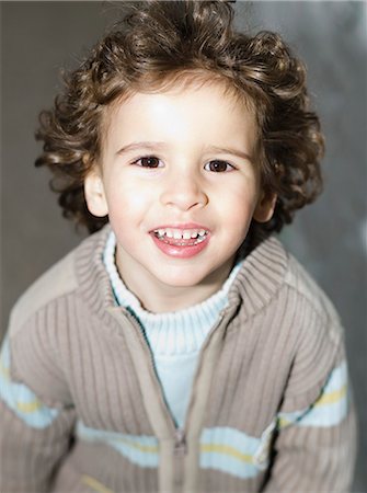 simsearch:877-06833898,k - Little boy smiling for camera Stock Photo - Rights-Managed, Code: 877-06834243