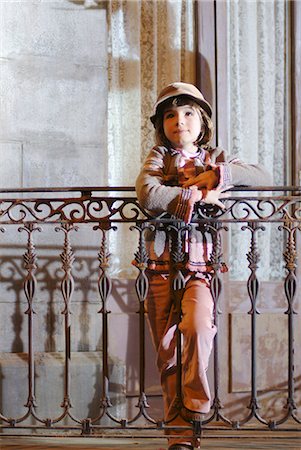 simsearch:877-06833898,k - Young girl on a balcony Stock Photo - Rights-Managed, Code: 877-06834946