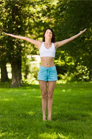 simsearch:877-06834306,k - Young woman stretching Stock Photo - Rights-Managed, Code: 877-06833789