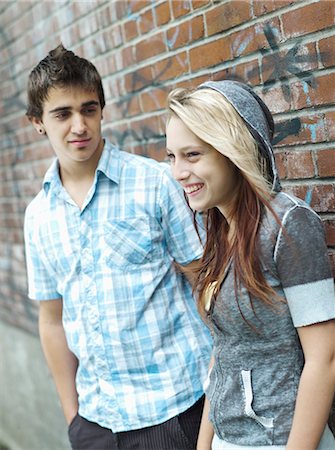 simsearch:877-06833898,k - Teenagers in the street Stock Photo - Rights-Managed, Code: 877-06833925