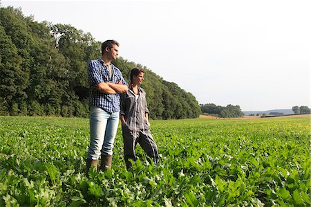 farmer field - France, young farmer couple. Stock Photo - Rights-Managed, Code: 877-07460435