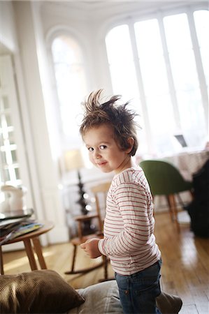 Little boy with his hair in a mess Stock Photo - Rights-Managed, Code: 877-08079231