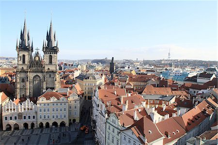 eastern europe - Gothic Church of Our Lady of Tyn in Prague's Old Town. Prague. Czech Republic. Stock Photo - Rights-Managed, Code: 877-08127896