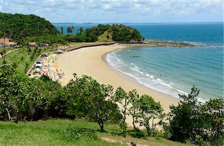 salvador - the beach of Ponta de Nossa Senhora at ilha dos Frades  on the northeast coast of Brazil ,South America Foto de stock - Con derechos protegidos, Código: 877-08129000