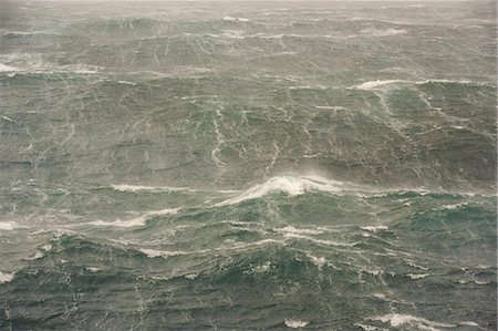 Rough seas near the South Georgia Island. Waves and spray on the water's surface. Stock Photo - Rights-Managed, Code: 878-07442661