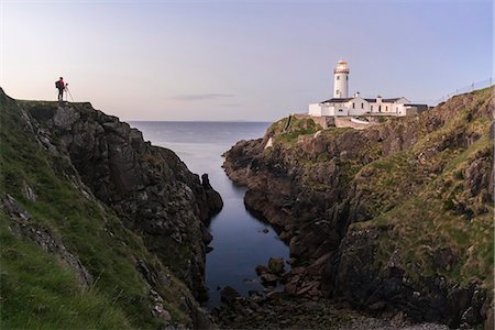 Fanad Head lighthouse, County Donegal, Ulster region, Ireland, Europe. Stock Photo - Rights-Managed, Code: 879-09033354