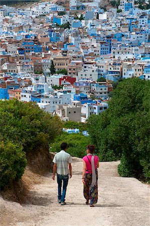 North Africa, Morocco, Chefchaouen district. Walk the paths of the green the mountain of Chefchaouen Stock Photo - Rights-Managed, Code: 879-09043197