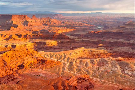 Sunset at Dead Horse Point State Park, Moab, Utah; Usa Stock Photo - Rights-Managed, Code: 879-09099928