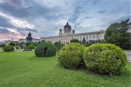 Vienna, Austria, Europe. The Maria Theresa square with the Art History Museum Stock Photo - Rights-Managed, Code: 879-09100657