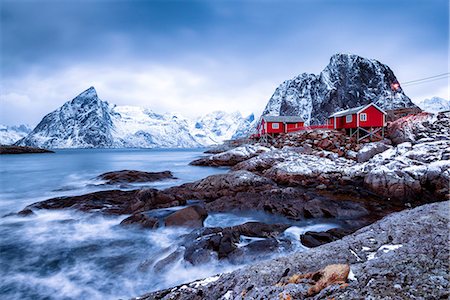 stilt village - Hamnoy,Lofoten Islands,Norway Stock Photo - Rights-Managed, Code: 879-09100717