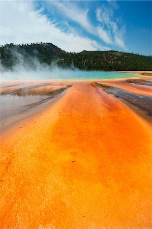 Grand Prismatic Spring, Yellowstone National Park, Wyoming, Usa Stock Photo - Rights-Managed, Code: 879-09128750