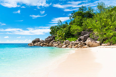 paradise (place of bliss) - Anse Georgette, Praslin island, Seychelles, Africa Stock Photo - Rights-Managed, Code: 879-09189144