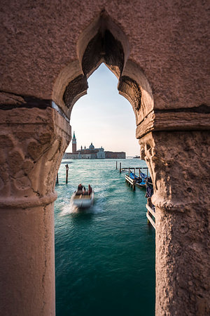 San Giorgio Maggiore, Ponte della Paglia, Venice, Veneto, Italy. Stock Photo - Rights-Managed, Code: 879-09189236