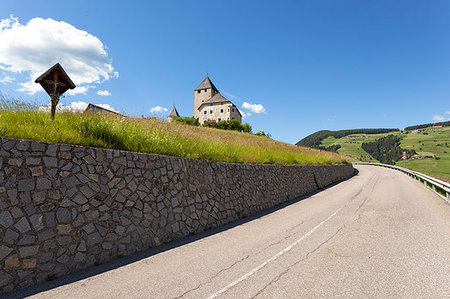 Tor Castle, San Martino in Badia, Badia Valley, South Tyrol, Bolzano province, Italy. Stock Photo - Rights-Managed, Code: 879-09189475