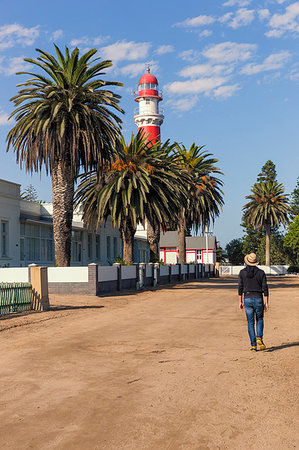 swakopmund - The lighthouse in Swakopmund,Walvis Bay,Erongo region,Namibia,Africa Stock Photo - Rights-Managed, Code: 879-09189771