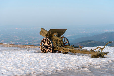 Monte Grappa, province of Vicenza, Veneto, Italy, Europe. On the summit of Monte Grappa there is a military memorial monument. Stock Photo - Rights-Managed, Code: 879-09190668