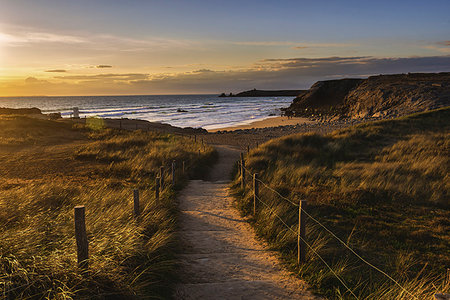 rocks and stones and sand - Port Bara, Brittany, France. The wild coast of Quiberon peninsula. Stock Photo - Rights-Managed, Code: 879-09190997