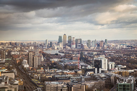 The financial district of Canary Warf, London, United Kingdom. Stock Photo - Rights-Managed, Code: 879-09191648