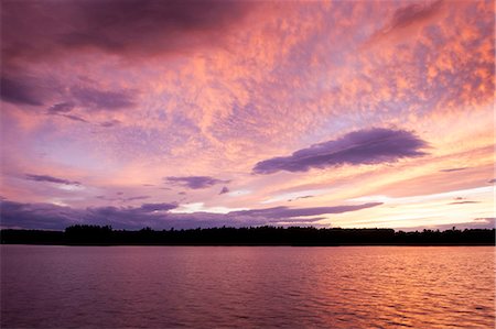 Sunset on Maine Lake, Poland Spring, ME. Stock Photo - Rights-Managed, Code: 872-08914980