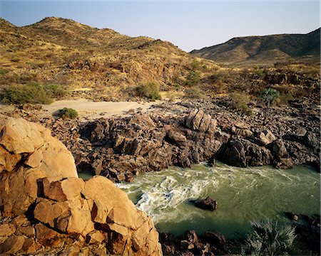 rugged landscape - Kluane River Near Angola and Namibia Border Africa Stock Photo - Rights-Managed, Code: 873-06440446