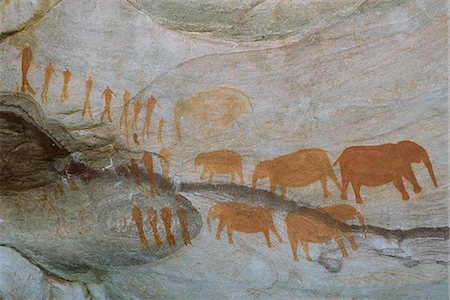 south african culture - Rock Art, Stadsaal Caves, Cedarberg Mountains, Western Cape, South Africa Stock Photo - Rights-Managed, Code: 873-06441077