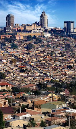 simsearch:873-07156766,k - Alexandra township with Sandton skyline Stock Photo - Rights-Managed, Code: 873-07156721